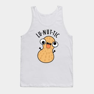 Lu-nut-ic Funny Peanut Puns Tank Top